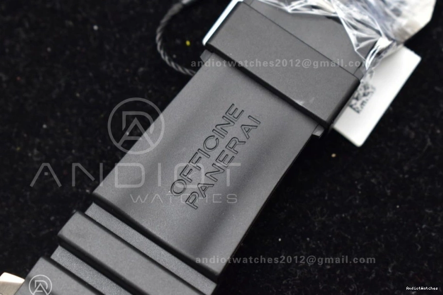 Strap 1003 O Clone V on Edition 1:1 Super Best P.9000 Black PAM389 Rubber BestValue VSF 0416